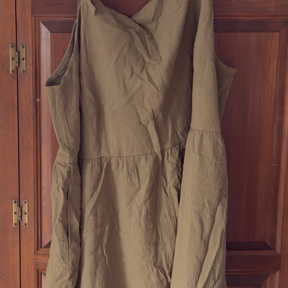 Lucy and Yak Faye Dress in Green Plus Size